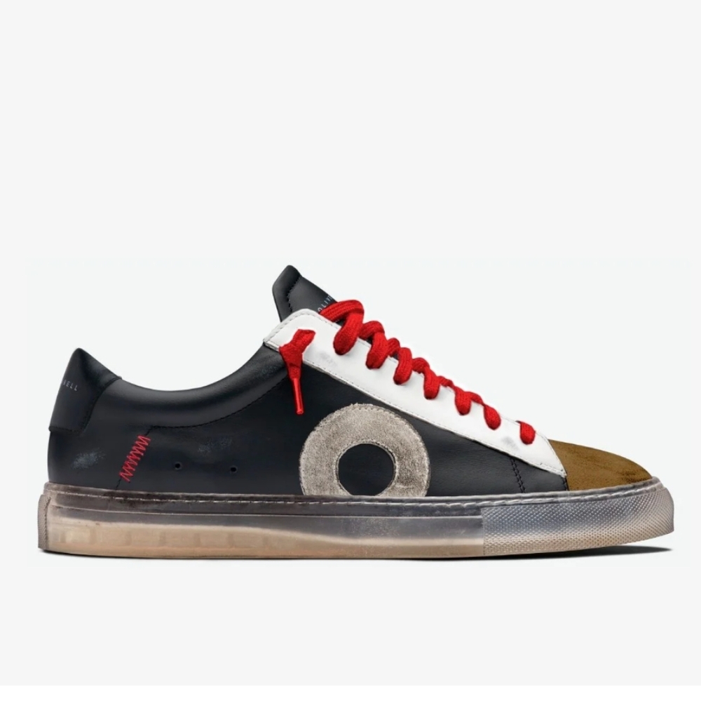 OLIVER CABELL LOW 1 EXOTIC LEATHER SNEAKER